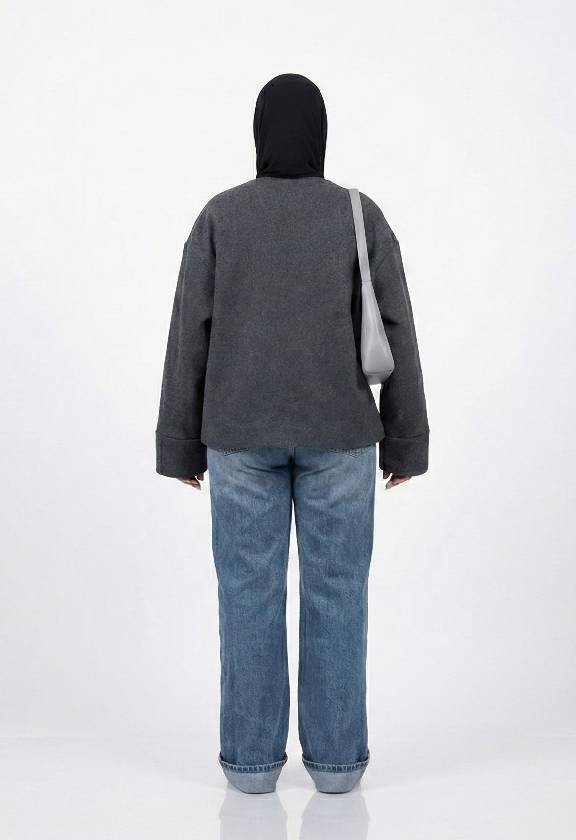 Zip-up jacket in grey